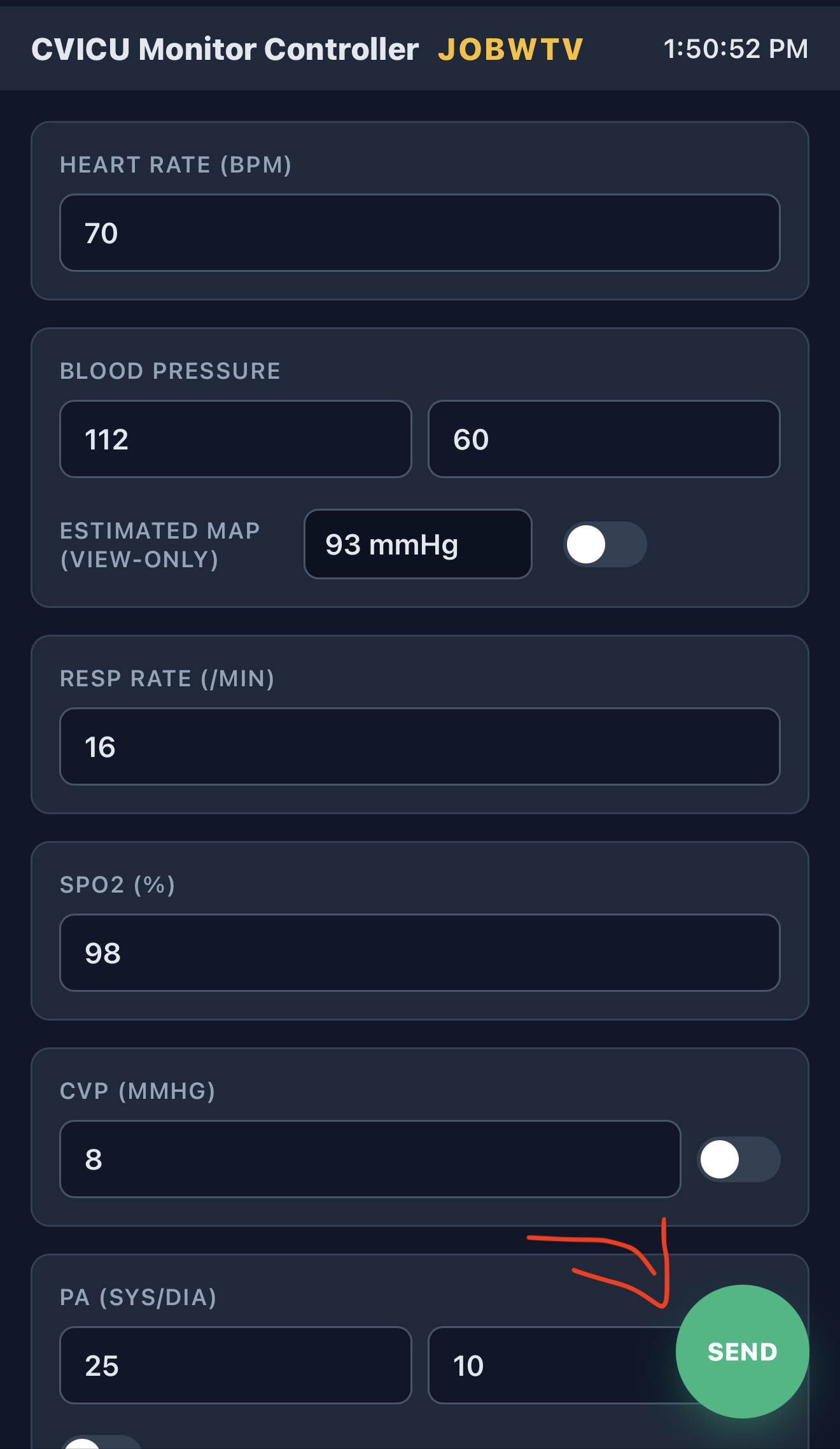 Controller join example